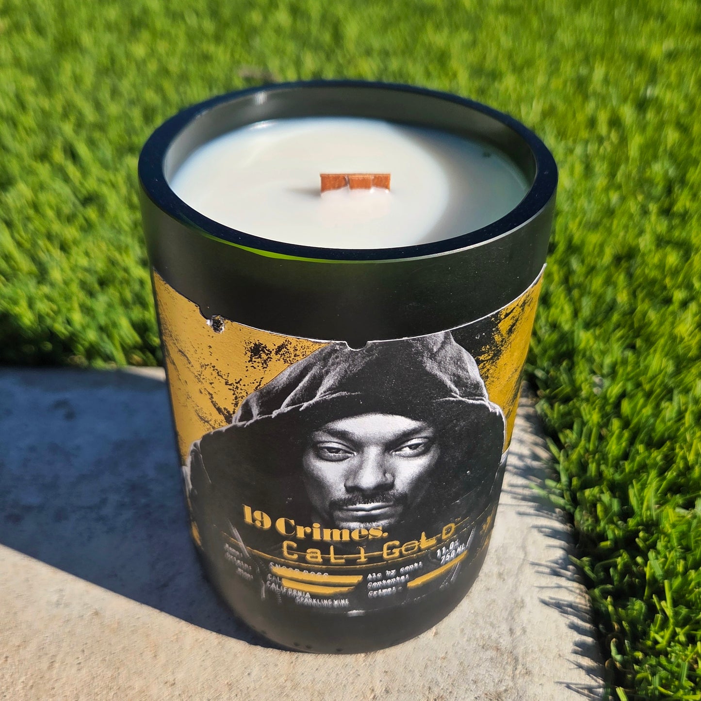 Snoop Wine Bottle Candles | 19 Crimes Cali Design | High Spirits or Custom Scent