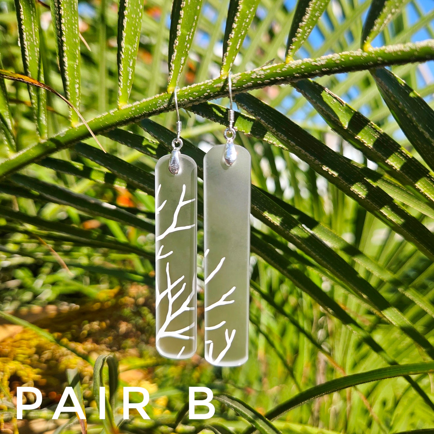 Vodka Bottle Glass Earrings | Reclaimed Glass Sterling Silver Earrings