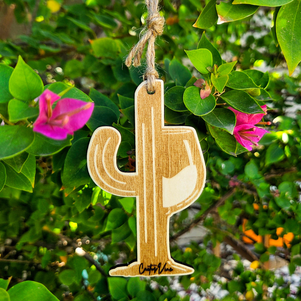 Cactus Vine Wooden Oil Diffuser | Reusable Car Air Freshener