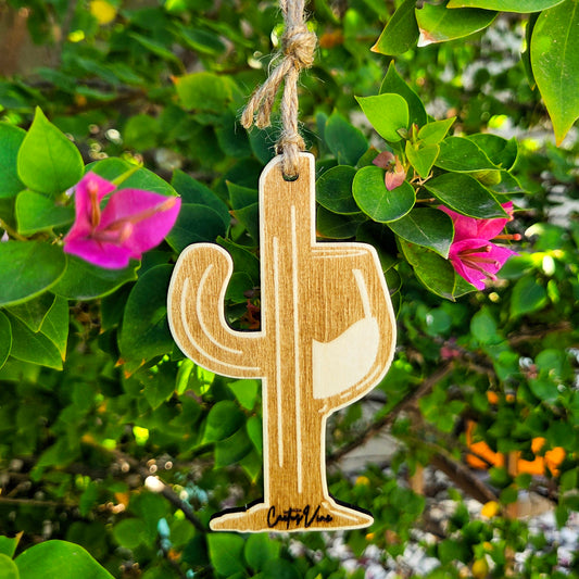Cactus Vine Wooden Oil Diffuser | Reusable Car Air Freshener