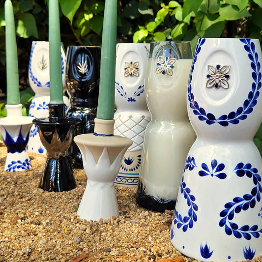 Upcycled Tequila Bottle Candles | Recycled Clase Azul Bottles | Choose Your Scent