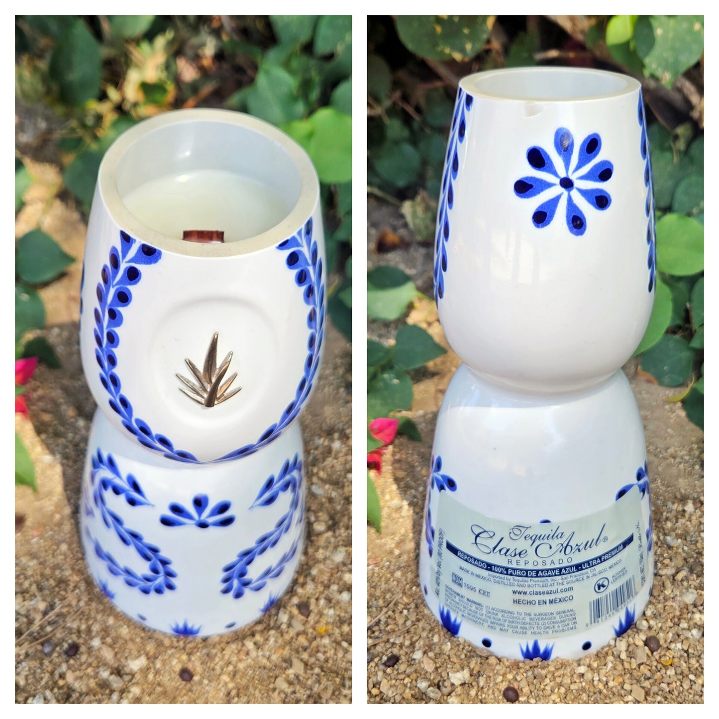 Upcycled Tequila Bottle Candles | Recycled Clase Azul Bottles | Choose Your Scent