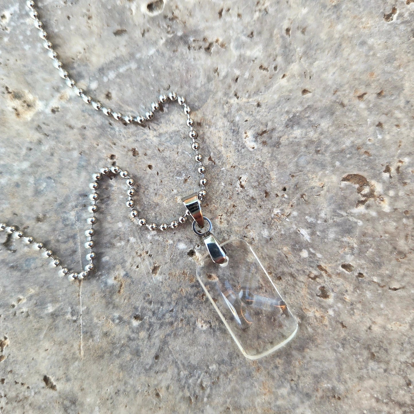 Letter K Necklace | Recycled Glass Initial Jewelry
