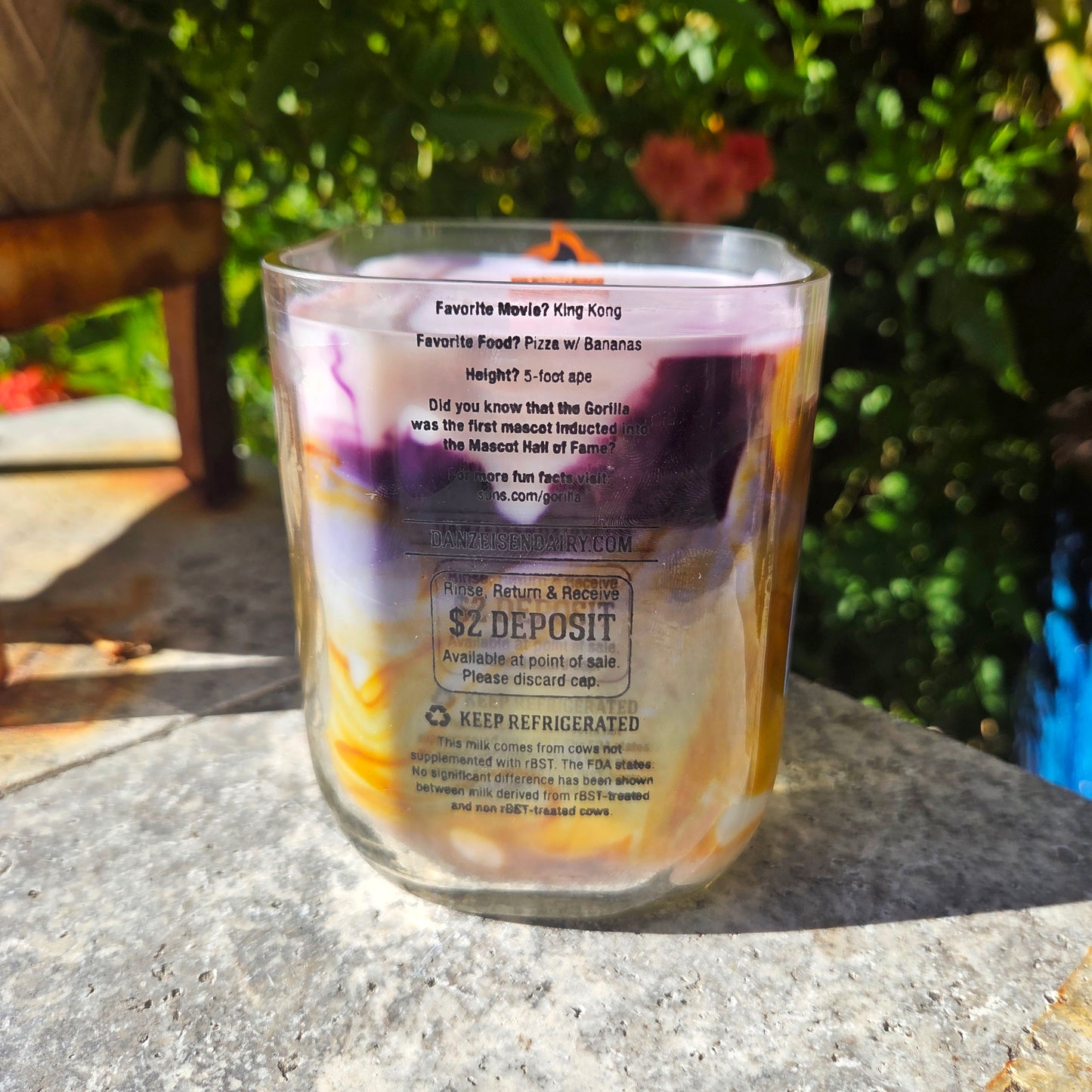 Phoenix Suns Gorilla Milk Bottle Candle | Basketball Candle | Private Reserve Scent