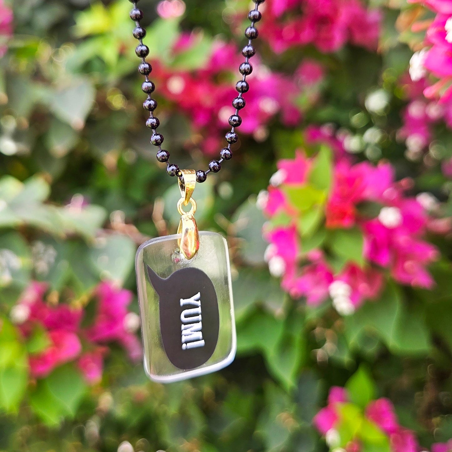"Yum!" Glass Necklace | Reclaimed Milk Bottle Jewelry | Choose Your Chain