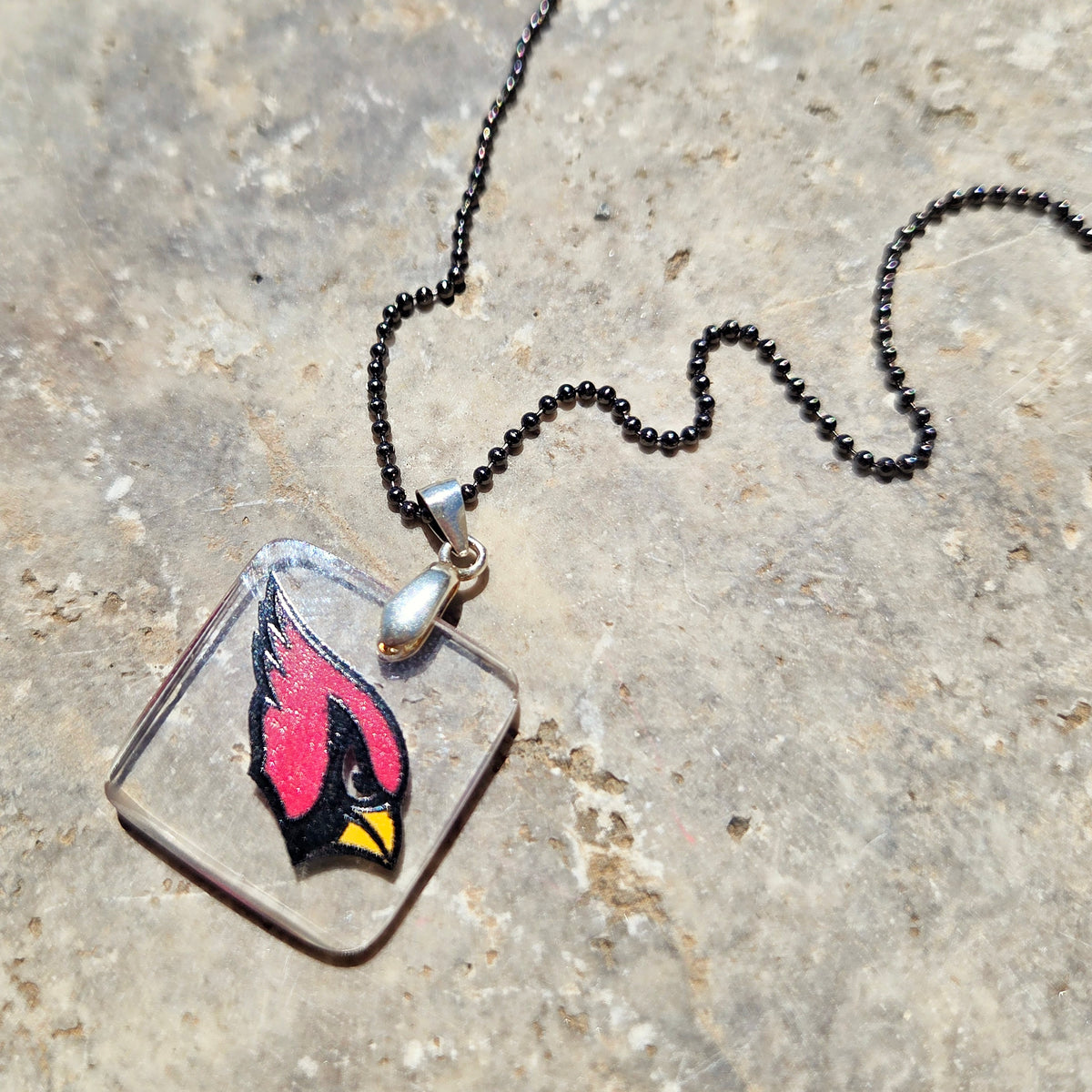 Arizona Football Necklace | Recycled Glass Sports Jewelry